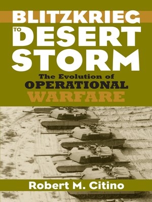 cover image of Blitzkrieg to Desert Storm